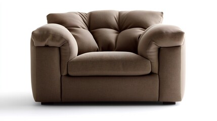 Modern Brown Armchair: Luxurious Comfort and Style