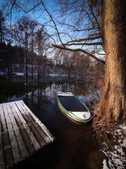 Rzeka Wadąg. Zimowy krajobraz