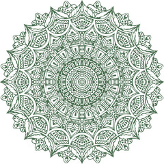 Beautiful flower art and mandala vector design
