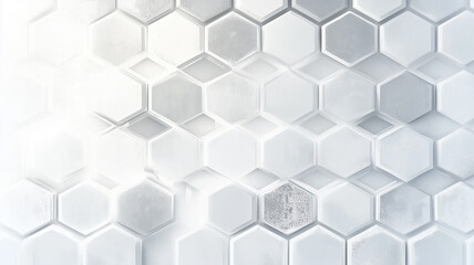 Fototapeta premium white hexagon background