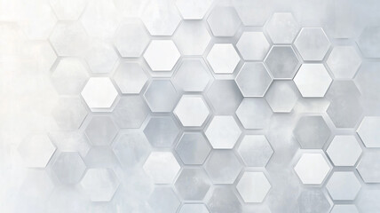 white hexagon background