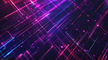 Fototapeta premium Abstract Neon Lines Wallpaper