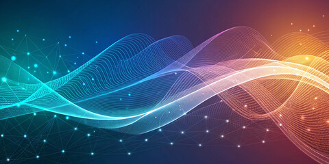 Sophisticated Mesmerizing Abstract Technology Background with Engaging Color Combinations and Patterns