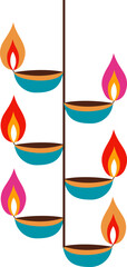 Diwali Hanging Candles Ornament