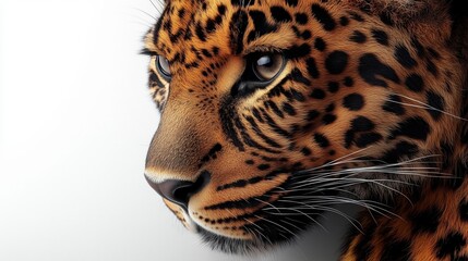 Obraz premium Majestic Closeup of a Leopard Capturing Wild Beauty in Nature