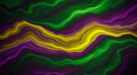 Obraz premium Abstract Swirling Marble: A mesmerizing abstract image featuring swirling patterns in vibrant hues of purple, green, and gold. The dynamic, flowing lines create a sense of movement and energy.