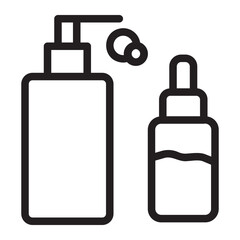 skincare line icon