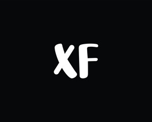 creative letter XF logo design template
