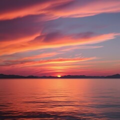 Obraz premium sunset over the sea