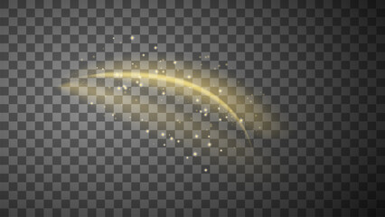 Sparkling golden particles explosion