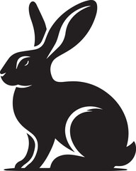 silhouette of a rabbit