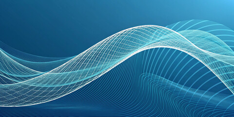 Mesmerizing Abstract Wave of Wire Undulating Across a Dynamic Background