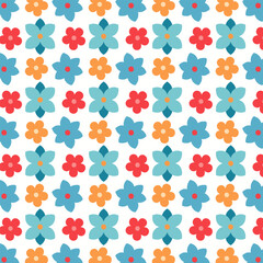 Seamless floral pattern design background