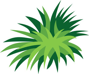 Grass clump illustration