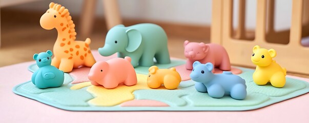 Obraz premium Engaging Toys for Babies on the Move