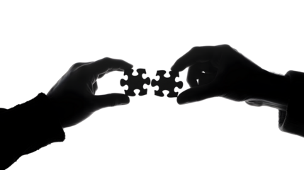 Interlocking Puzzle Pieces Symbolizing Teamwork and