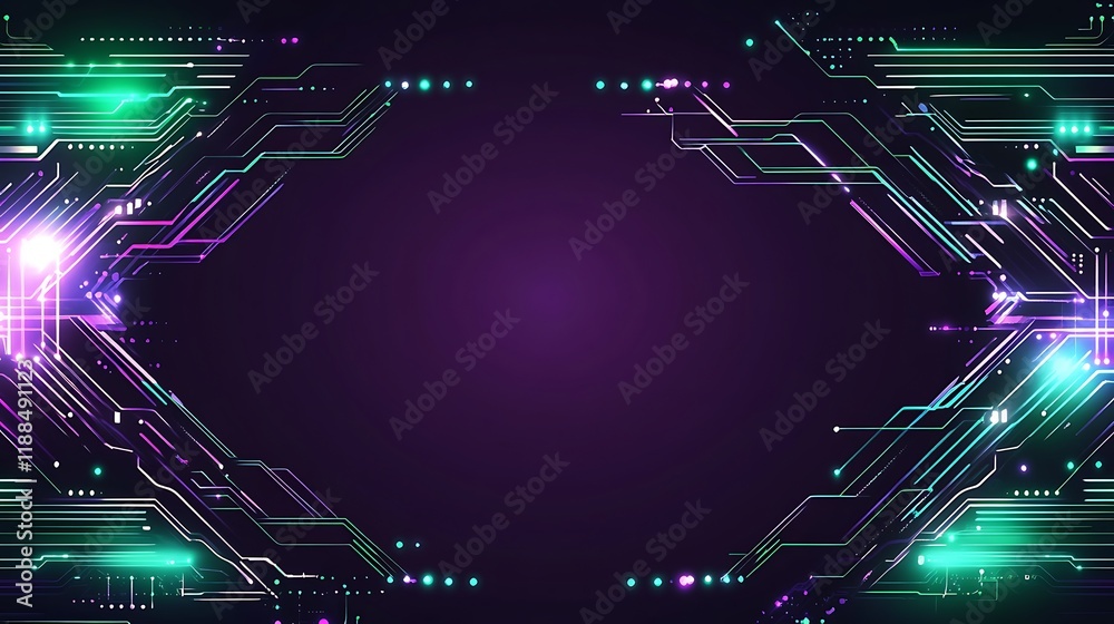 Aufkleber abstract circuit board technology background