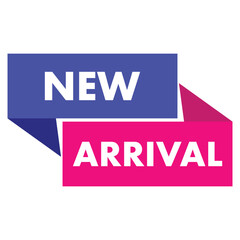 Premium Vector  New Arrival Button Web Template Banner Label & Icon Illustration