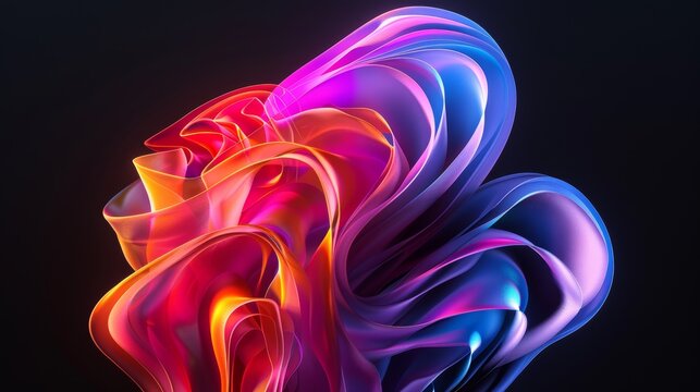 Abstract Colorful Swirls Wallpaper