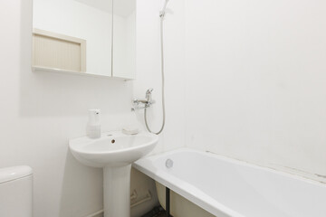 modern bathroom room with toilet and washing machine