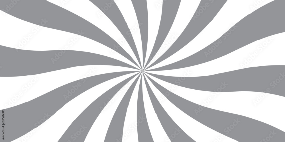 Aufkleber abstract swirling optical illusion. monochrome hypnotic spiral design. background with rays retro st
