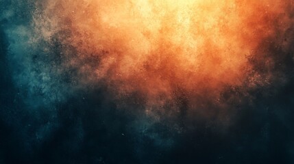 Obraz premium Abstract texture background with a blend of warm orange and cool blue tones creating a dynamic and dramatic effect