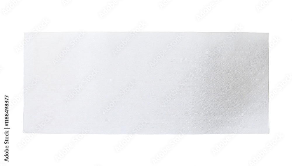Aufkleber clean white paper sheet isolated background, blank plain rectangle paper for writing drawing craftin