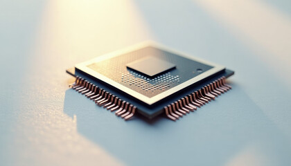 Close-up of a Modern Processor Chip