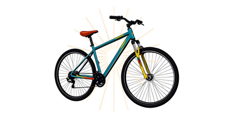 Obraz premium bicycle on a white background