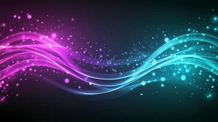 Obraz premium Stunning Abstract Glowing Lines Design, Dynamic and Elegant Background for Modern Art