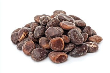 Obraz premium Job s tears on a white backdrop