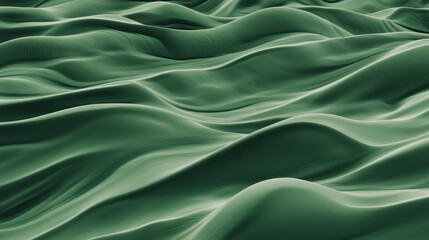 Obraz premium Abstract Green Waves: A Stunning Landscape Design