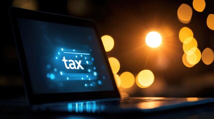 Navigating tax season essential strategies for filing taxes personal finance digital workspace nighttime fiscal planning