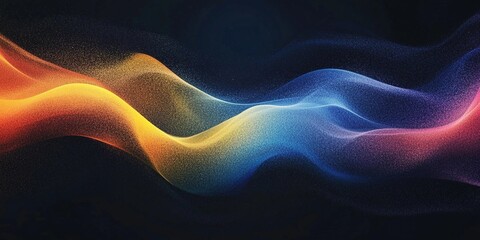 Obraz premium Vibrant yellow and blue grainy texture background with abstract noise.