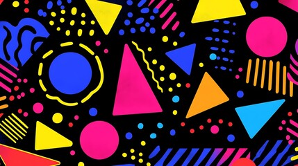 Abstract geometric shapes pattern background (4)