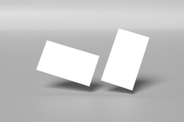 Vertical business card mockup