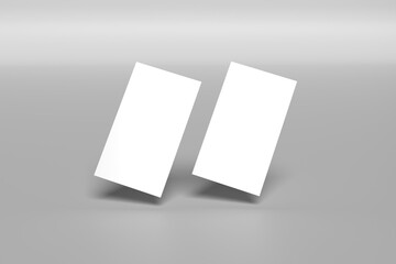 Minimal clean premium business card mock design