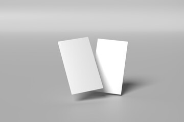 Minimal clean premium business card mock design