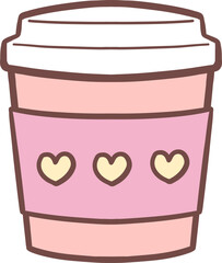 Valentine Bookish Clipart  Groovy Bookish Doodle Design for Love and Book