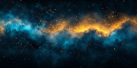 Fototapeta premium Blue and yellow grainy pattern with soft noise overlay, perfect for abstract backgrounds and digital artwork, comic book style