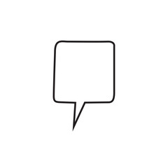 bubble speech isolated