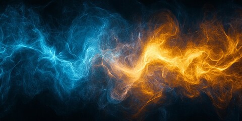 Blurred grainy yellow and blue texture with artistic noise, great for modern design and creative visuals, book illustration style