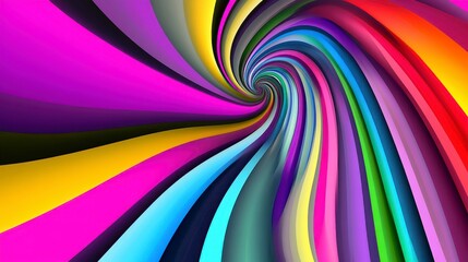 Vibrant Colorful Abstract Design: A Whirlwind of Colors and Shapes