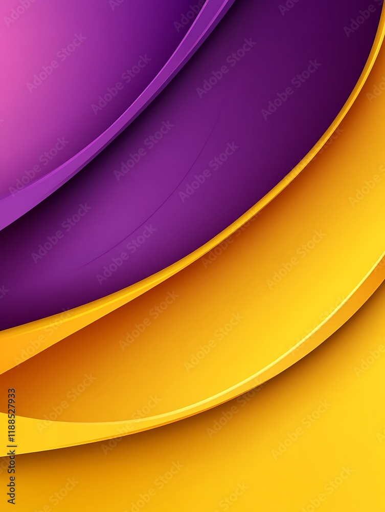 Aufkleber abstract color design, layered curves, dynamic shapes, background, graphic design element