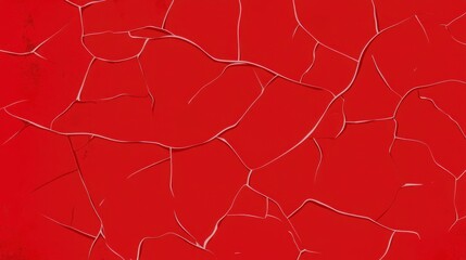 Obraz premium Stunning Red Crackle Texture: A Vibrant Abstract Art Piece