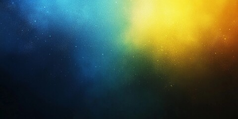 Fototapeta premium Textured yellow and blue grain background with noise effect, suitable for graphic design and modern digital art, book illustration style