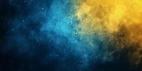 Obraz premium Textured yellow and blue grain background with noise effect, suitable for graphic design and modern digital art, book illustration style