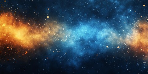 Obraz premium Textured yellow and blue grain background with noise effect, suitable for graphic design and modern digital art, book illustration style