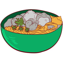 Meatball icon illustration