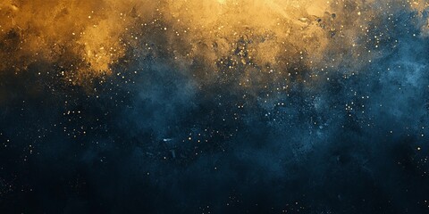 Obraz premium Vibrant yellow and blue grainy texture background with abstract noise.